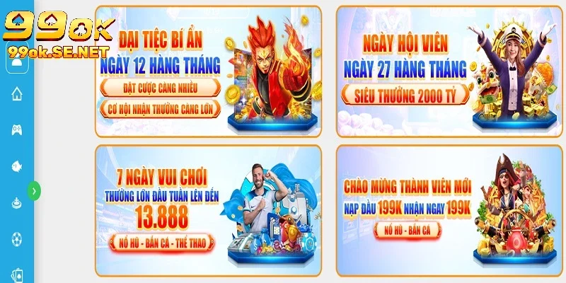 Các chương trình khuyến mãi 99ok